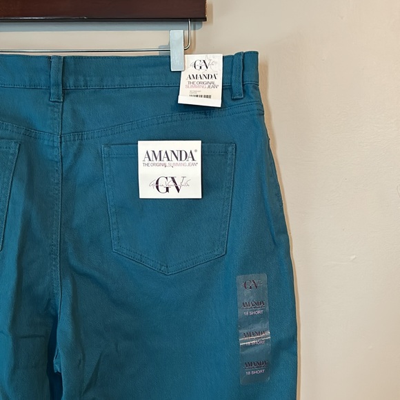 Blue Amanda Slimming Jeans Gloria Vanderbilt NWT Size 18 Short - Picture 4 of 10